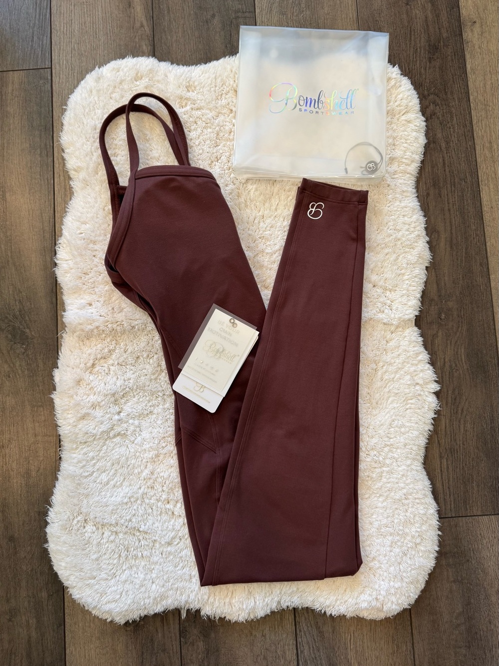 Bombshell Sportswear Strappy Back Brown Jumpsuit